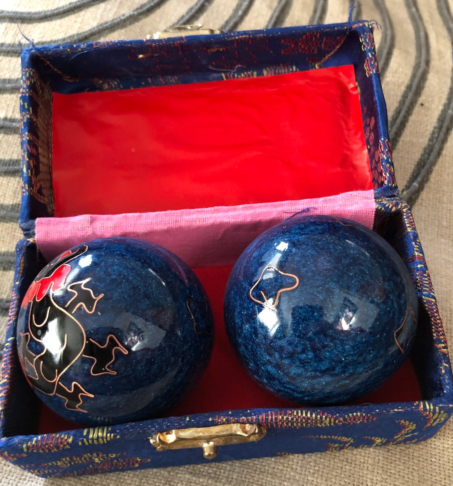 Baoding balls/Chinese anti-stress balls (blue)