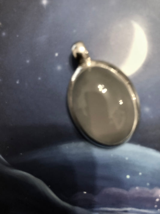 Moonstone & Silver Pendant