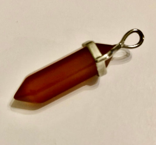 Carnelian Crystal Pendant