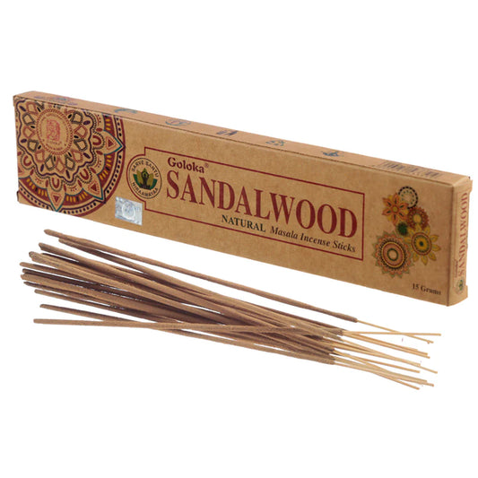 Goloka Sandalwood Natural Masala Incense Sticks