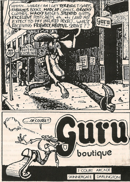 Another early advert for Guru Boutique, Court Arcade.