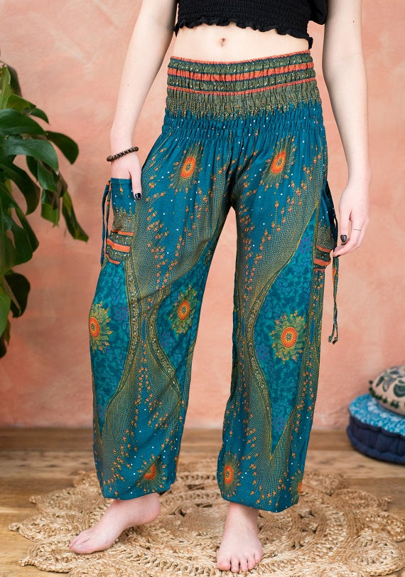 Peacock hotsell harem pants