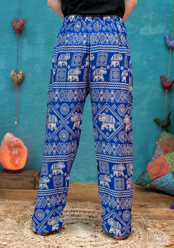 Free Size Elephant Print Harem Trousers. T21 Nam.