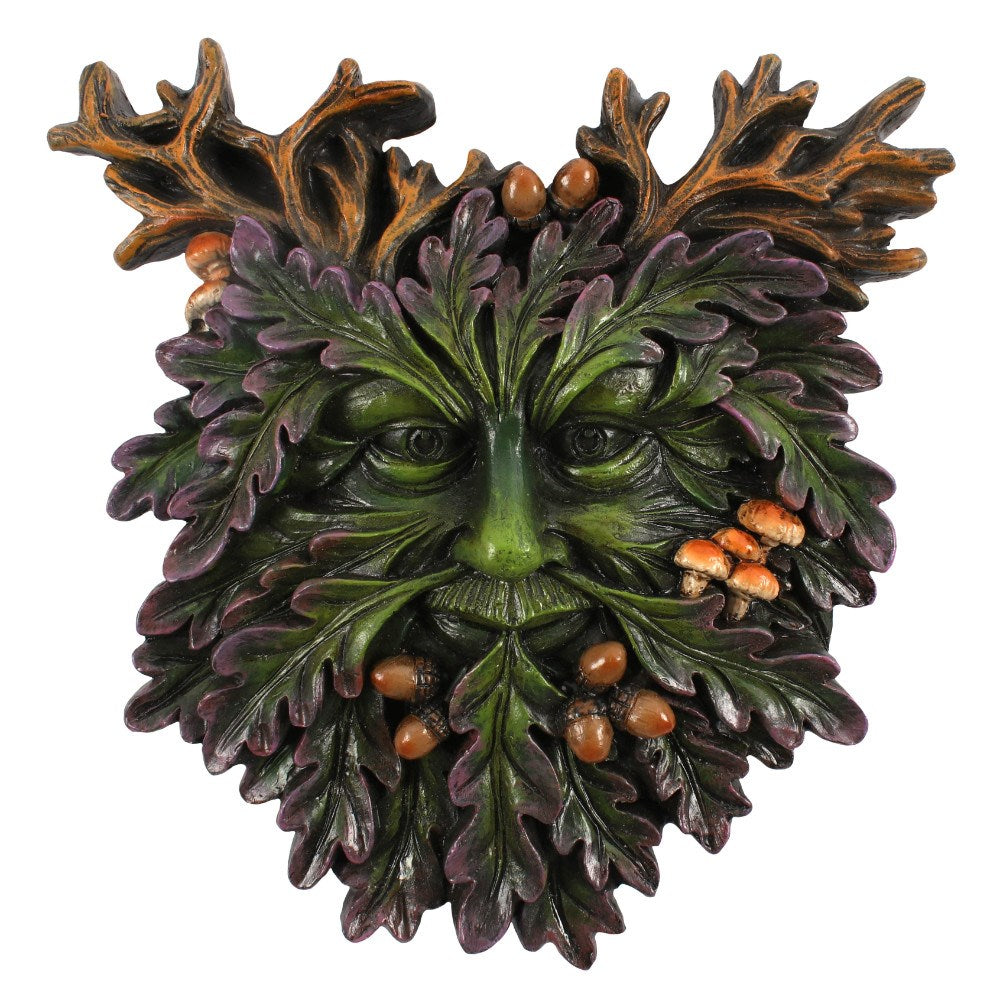 Green Man Face Plaque (small)