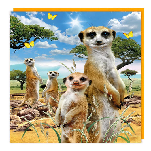 Meercats 3D Card