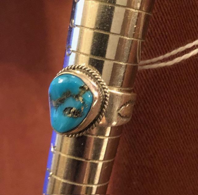 Silver and Turquoise Ring.