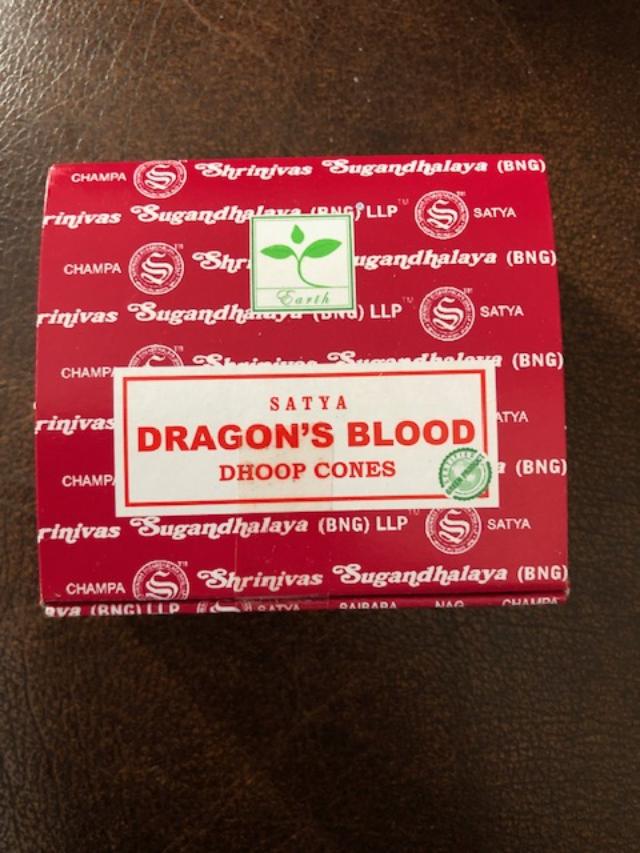 Satya Dragon's Blood Incense Cones.